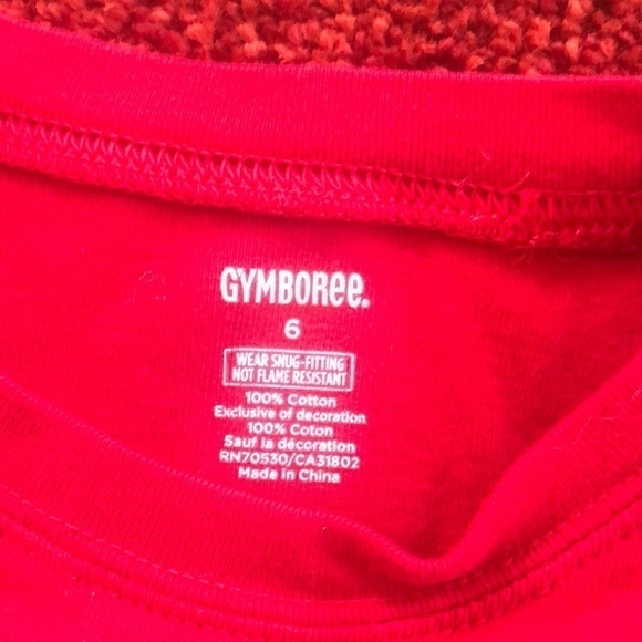 Girls Gymboree Red Christmas Pajamas Size 6 - Picture 6 of 6